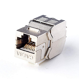 Конектор мережевий Lucom FreeEnd-RJ45 STP6a Keystone module LSA(ToolFree) сірий (62.09.8116)