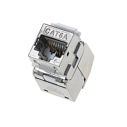 Конектор мережевий Lucom FreeEnd-RJ45 STP6a Keystone module LSA(ToolFree) сірий (62.09.8116)