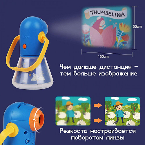 Дитячий проектор-нічник 12 казок Mideer 3 в 1 Зоряне небо ( СТ7026 )