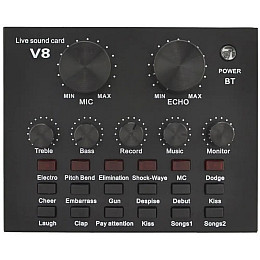 Внешня звукова карта для мікрофона V8 7635