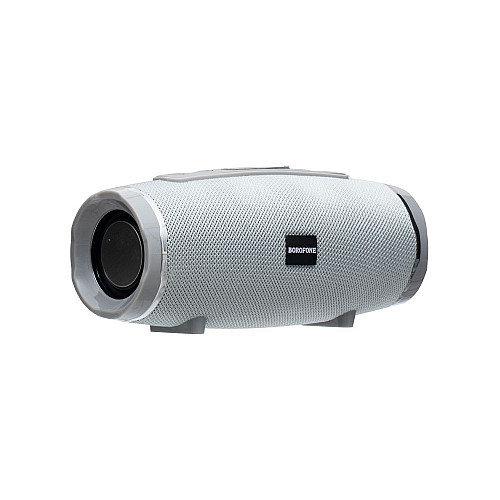 Портативна блютуз колонка Borofone BR3 IPX5 TF карта micro-usb 3,5-мм FM 1200 mah Сіра