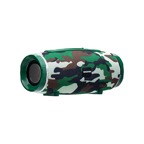 Портативная блютуз колонка Borofone BR3 IPX5 TF card micro-usb 3,5-мм FM 1200 mah Camouflage Green