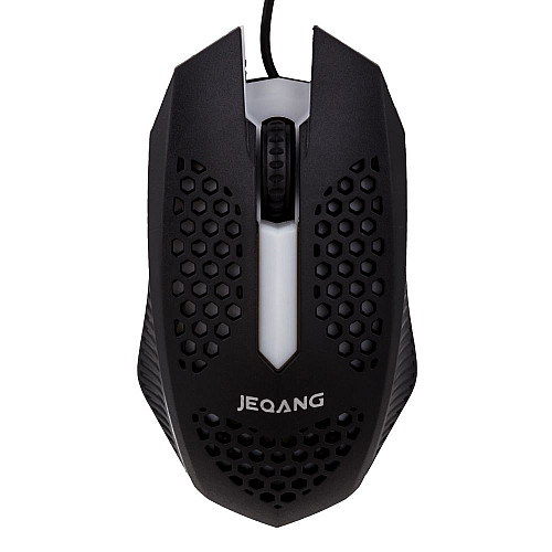 Провідна оптична мишка Jeqang JM-600 LED USB 1600 DPI 1.2 м