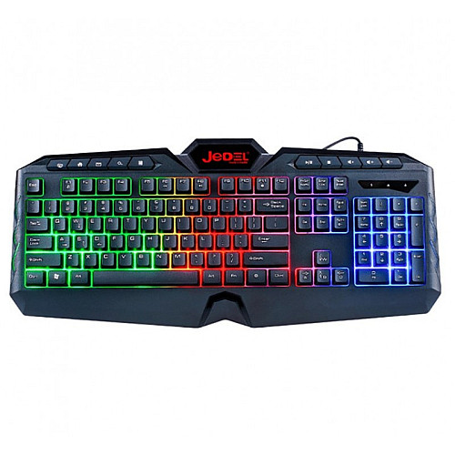 Клавиатура проводная компьютерная с подсветкой JEDEL K504 USB