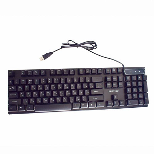 Клавиатура проводная компьютерная с подсветкой ZORNWEE ZE-510 USB