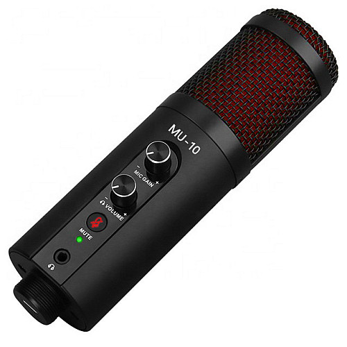 Конденсаторный микрофон студийный Manchez SU-10 со штативом USB Black (3_00987)