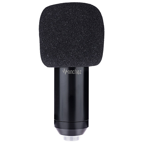 Микрофон студийный Manchez Siren X1 со стойкой пантограф и поп-фильтром USB Black (3_00988)