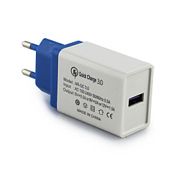 Сетевое зарядное устройство адаптер Fast Charge QC3.0 1-USB AR