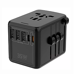 Універсальний адаптер Otravel для подорожей чорний 30W SL-207