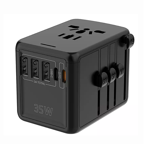 Універсальний адаптер Otravel для подорожей чорний 30W SL-207