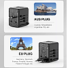 Універсальний адаптер Otravel для подорожей чорний 30W SL-207