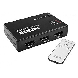 HDMI-переключатель (switch) RIAS SY-301 3xHDMI з пультом ДУ Black (3_00569)