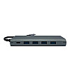 USB-хаб XON SmartHub 12 в 1 Ethernet VGA HDMI 3.5 Audio SD/TF 2xType-C 4xUSB3.0 Серый (UHCHP126300G 6198)