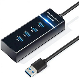 USB-хаб XON SmartHub Lite 4хUSB3.0 Черный (UHALP040043B 4972)