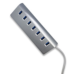 USB-хаб XON SmartHub Pro 7хUSB3.0 Сірий (UHAPM070073G 5009)