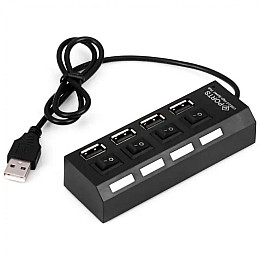 USB-хаб XON SmartHub Switch 4хUSB3.0 Черный (UHASP040043B 5023)