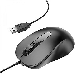 Провідна оптична USB Мишка Borofone BG4 1000DPI 1.5 м Чорний