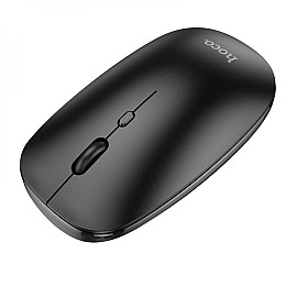 Беспроводная оптическая Мышка Hoco GM15 Art двухрежимная 2.4G/BT v3.0 + v5.0, 800/1200/1600DPI кнопка 4D Черный