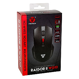 Игровая беспроводная Мышка Fantech WG10 Raigor II чувствительность от 800 / 2000 DPI скорость 30 IPS Black