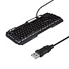 Провідна ігрова клавіатура з мишкою JEQANG JK-968 RGB LED USB 1600DPI Чорна