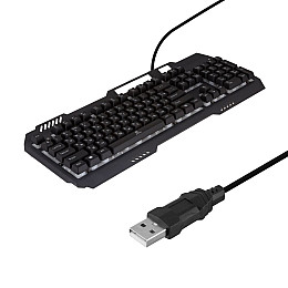Проводная игровая клавиатура с мышкой JEQANG JK-968 RGB LED USB 1600DPI Black