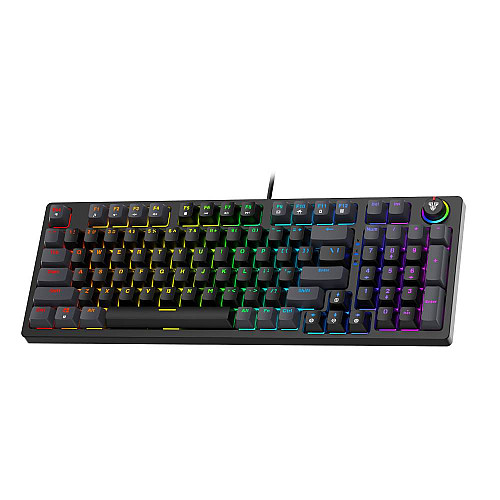 Игровая клавиатура механическая Fantech ATOM96 MK890 Red Switch LED RGB Black/Gray