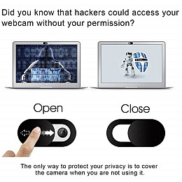 Шторка для веб-камери Anonimaizer захисна для камери смартфона / Планшета / Ноутбука 6 шт Чорна