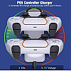 Зарядка для джойстика PS5 Dobe Док Станция для PlayStation 5 PS5 DualSense на 2 геймпада с LED подсветкой Белый