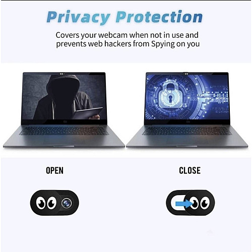 Шторка для веб-камеры Anonimaizer защитная для камеры смартфона / Планшета / Ноутбука 6 шт Чёрная