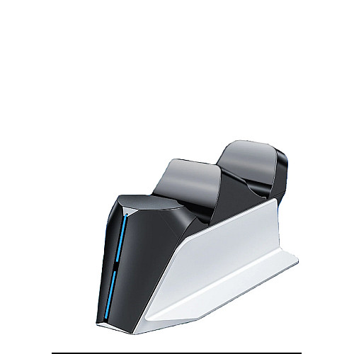 Зарядка для джойстика PS5 BebonCool для PlayStation 5 PS5 DualSense на 2 геймпада с LED подсветкой P5 Белый