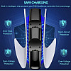 Зарядка для джойстика PS 5 Dobe для PlayStation 5 PS 5 DualSense на 2 геймпада с LED подсветкой P5V Белый