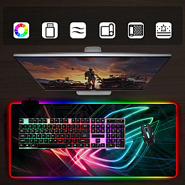 Геймерський килимок для миші Sky з RGB-підсвіткою на 360° ROG GM 800x300x4 (ZN)