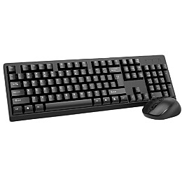 Комплект беспроводной клавиатура с мышью RIAS 198I CMK-326 Black