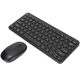 Комплект бездротова клавіатура з мишкою RIAS 8887 Black (3_04409)
