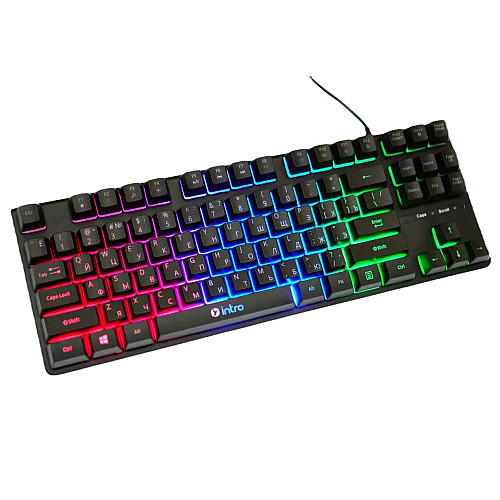 Клавіатура провідна RIAS DX750 з RGB підсвіткою USB Black (3_04474)