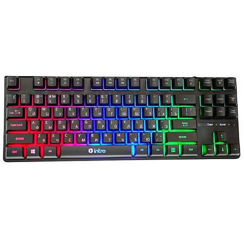 Клавіатура провідна RIAS DX750 з RGB підсвіткою USB Black (3_04474)