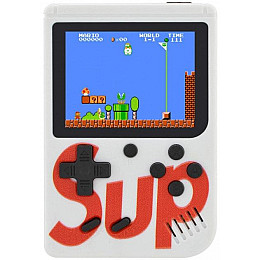 Карманная игровая ретро приставка Sup Game Box 400 игр dendy SEGA 8bit белая (1829343338)