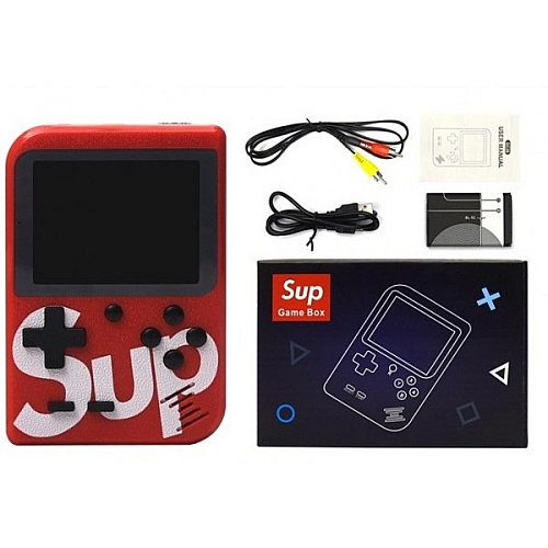 Карманна ігрова ретро приставка Sup Game Box 400 ігор dendy SEGA 8bit червона (1829455458)
