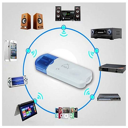 Блютуз USB приймач аудіо адаптер Voltronic PIX-LINK USB Bluetooth Білий (15262-hbr)