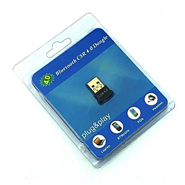 Адаптер USB Bluetooth AnyCast PIX-LINK CSR 4.0 Dongle Black (15765-hbr)