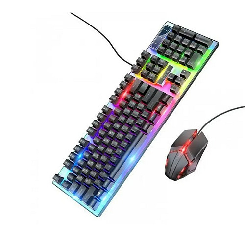 Ігровий набір клавіатура + миша Hoco GM18 з RGB підсвіткою