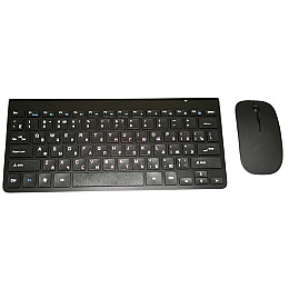 Комплект беспроводной клавиатура с мышью RIAS K108 Black (3_04574)