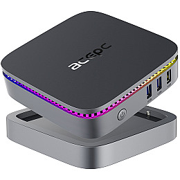 Мини-ПК Acepc Intel N100 CPU PicoBox Pro Win11 Pro 16 Гб DDR4 512 Гб SSD Серый