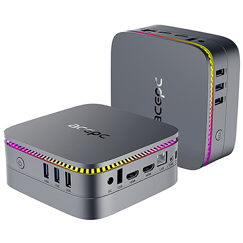 Мини-ПК Acepc Intel N100 CPU PicoBox Pro Win11 Pro 16 Гб DDR4 512 Гб SSD Серый