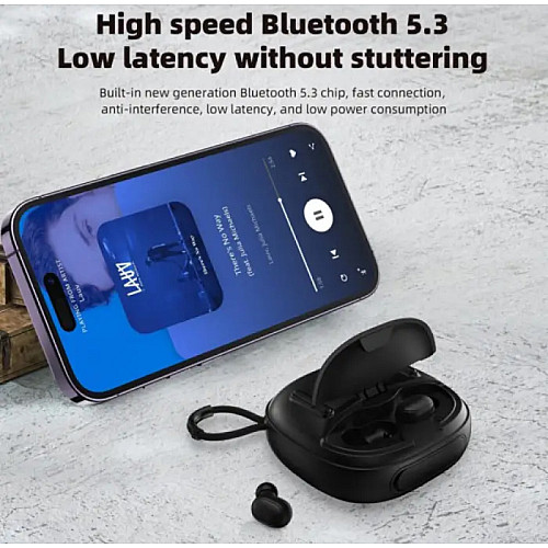 Портативная аккумуляторная Bluetooth колонка и вакуумные беспроводные наушники T&G TG-813 5W Black