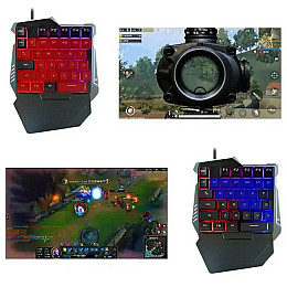 Набор игровой 2в1 клавиатура и мышка с подсветкой RGB CNV 198I G506 Black