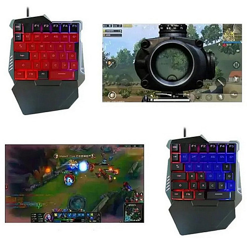 Набор игровой 2в1 клавиатура и мышка с подсветкой RGB CNV 198I G506 Black