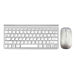 Комплект беспроводной клавиатура с мышью Weibo WB-8066 2.4Ghz White