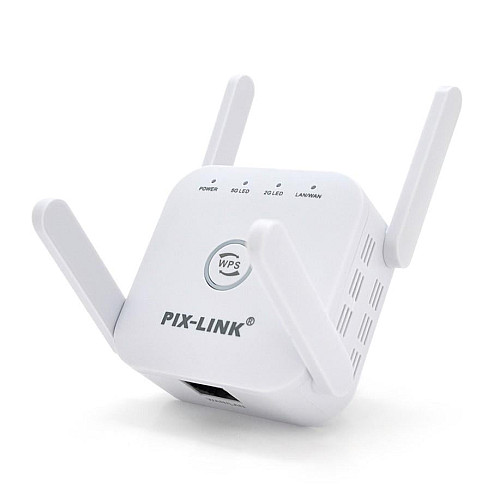 Ретранслятор Wi-Fi Pix-Link LV-AC24 White | Репитер усилитель сигнала (16164-hbr)