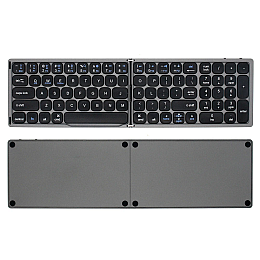 Клавіатура складана бездротова RIAS R-87 Bluetooth Сіра